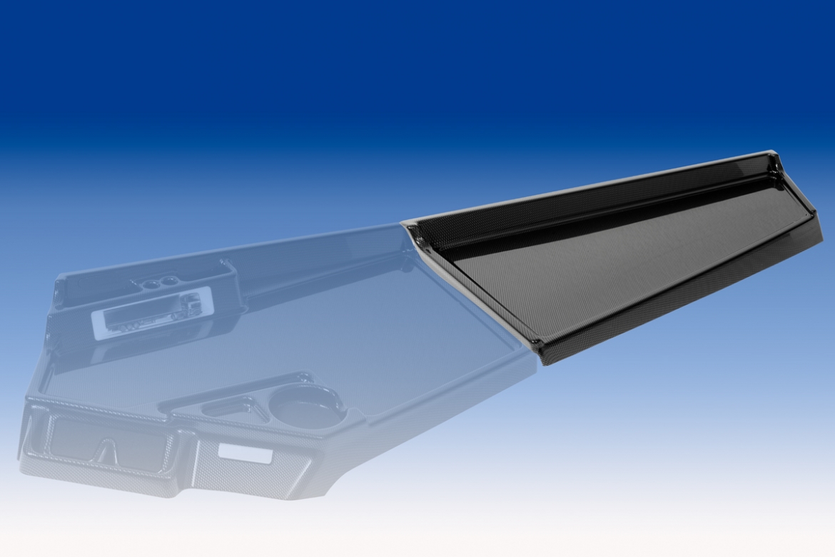 Volvo table on the passenger side