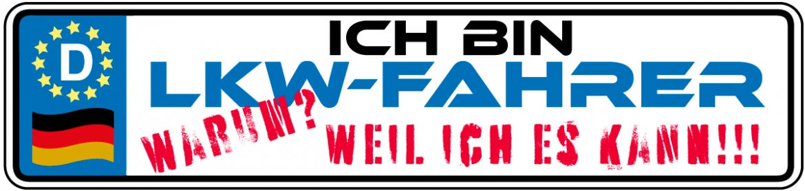 KFZ Kennzeichen "Trucker"